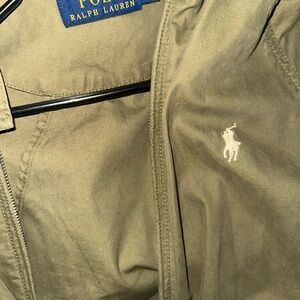Polo by Ralph Lauren Olive Green Lightweight Jacket with White Pony